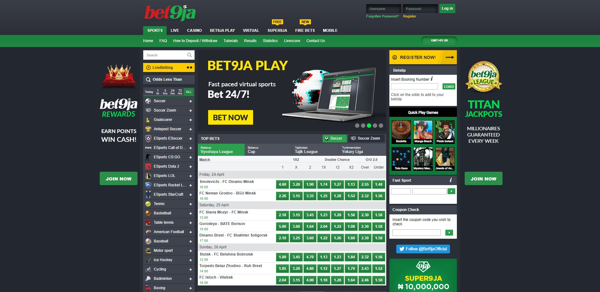 bet9ja codes for today matches betting