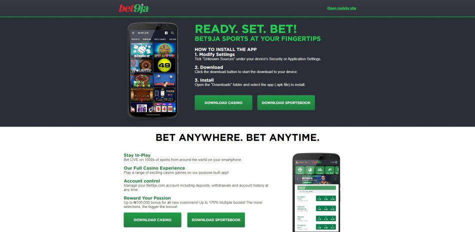 Bet9ja sports betting mobile contrarian investing kenya web stats checker