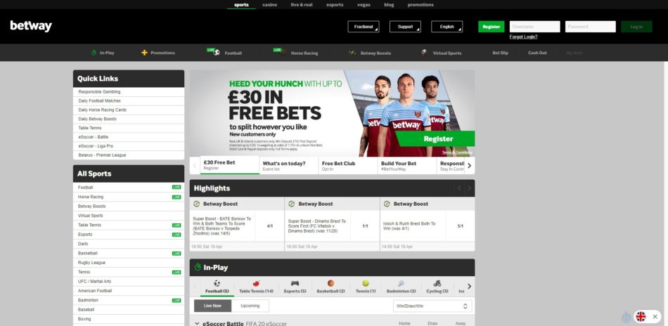 betway promotion code