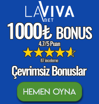 Lavivabet 1000TL ilk yatırım bonusu + çevrimsiz bonus