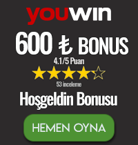 Youwin 600TL yeni üyeleri için bonusu